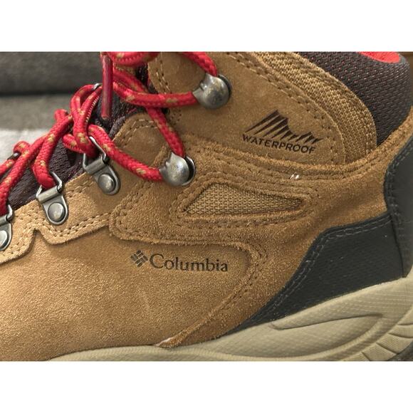 Columbia Newton Ridge Plus Brown Red Solid Hiking Women's Size 7 - Picture 7 of 10